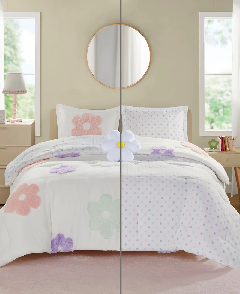 Intelligent Design Gracie Floral Reversible 3-Pc. Comforter Set, Twin