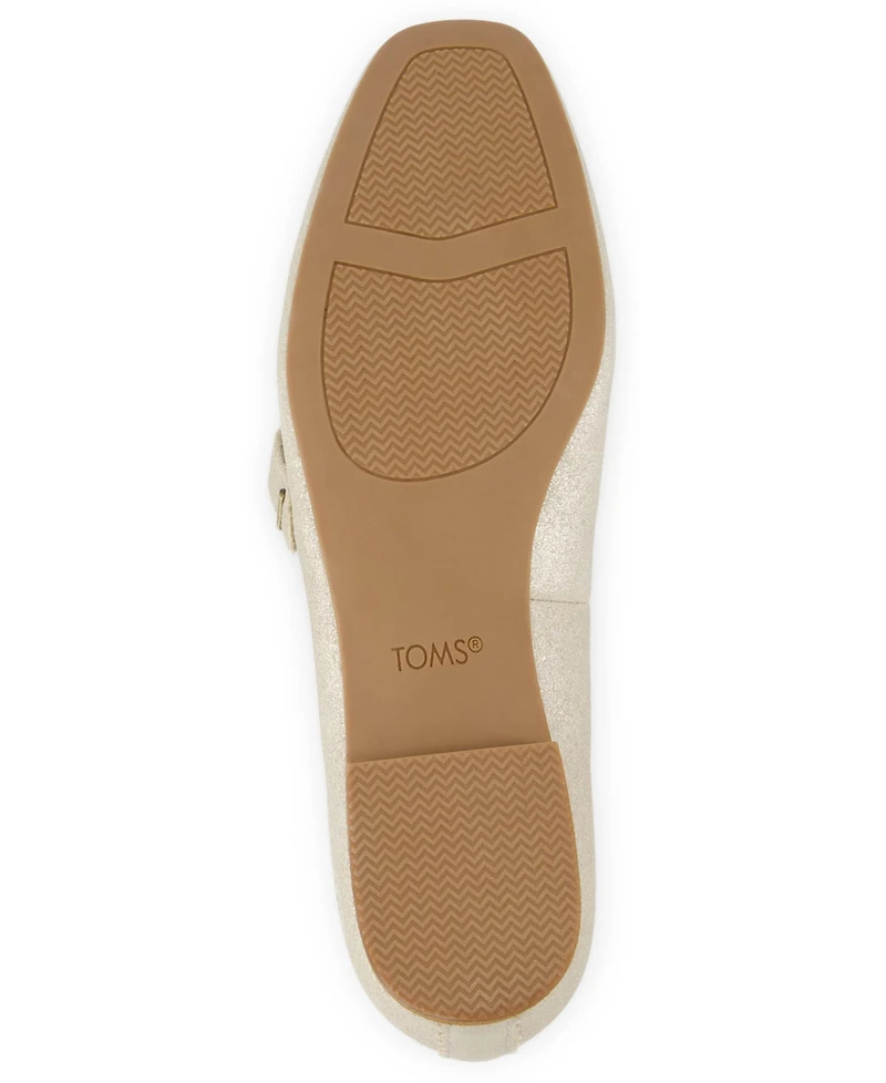 Toms Women's Bianca Metallic Mary Jane Flats