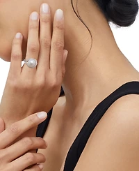 Grown With Love Cultured Freshwater Pearl (10mm) & Lab Grown Diamond (3/8 ct. t.w.) Ring in 14k Gold