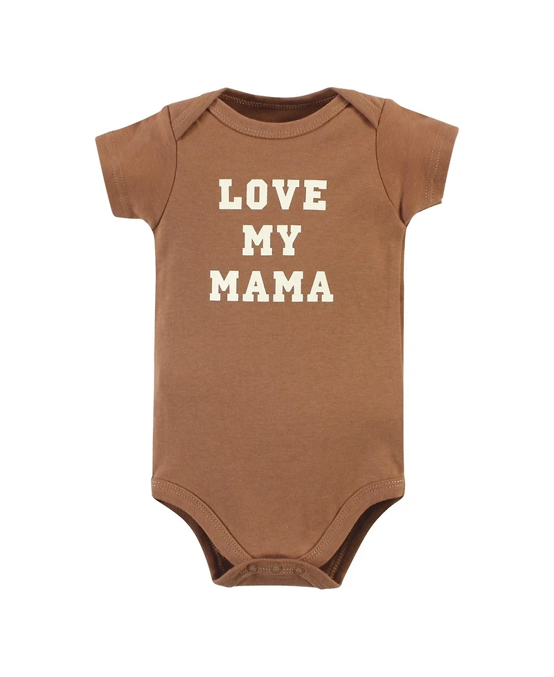 Hudson Baby Boys Essential Cotton Bodysuits 5-Piece Set