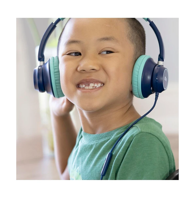 Mee audio KidJamz KJ45 3.5mm Kid's Headphones w/ Inline Microphone (Blue)