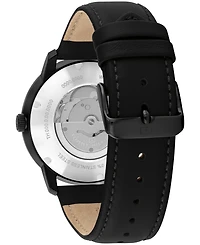 Tommy Hilfiger Men's Automatic Leather Strap Watch 43mm