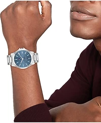 Tommy Hilfiger Men's Quartz Silver-Tone Stainless Steel Bracelet Watch 42mm