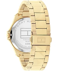 Tommy Hilfiger Men's Quartz Gold-Tone Stainless Steel Bracelet Watch 42mm