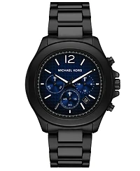 Michael Kors Men's Sage Chronograph Black Ip Stainless Steel Watch 42mm