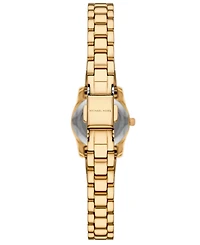 Michael Kors Women's Lexington Three-Hand Gold-Tone Stainless Steel Watch 19mm