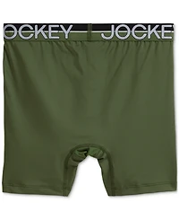 Jockey Men's Infinite Cool 3-Pk. Stretch Moisture-Wicking Solid Boxer Briefs