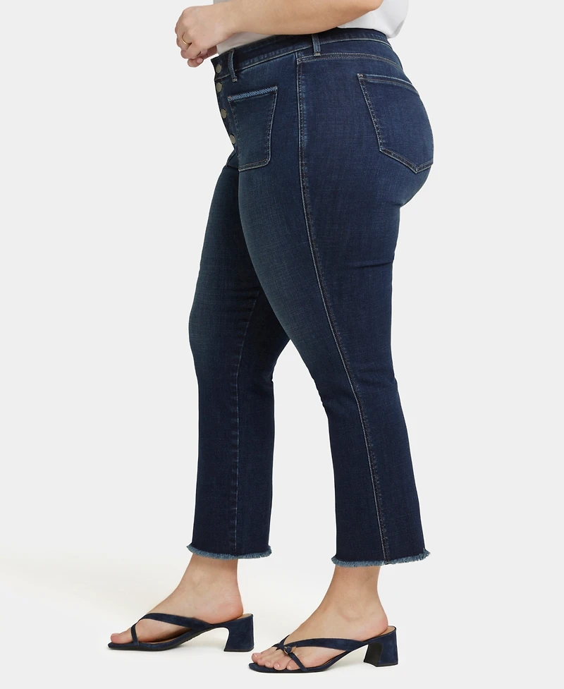 Nydj Plus Marilyn Straight Ankle Jeans