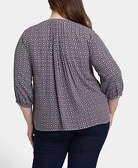 Nydj Plus Pintuck Blouse