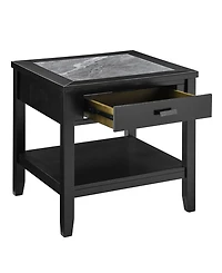 Garvine 25" Wood End Table