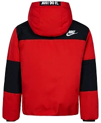 Nike Little Boys Outdoor Woven Hooded Colorblocked Jacket
