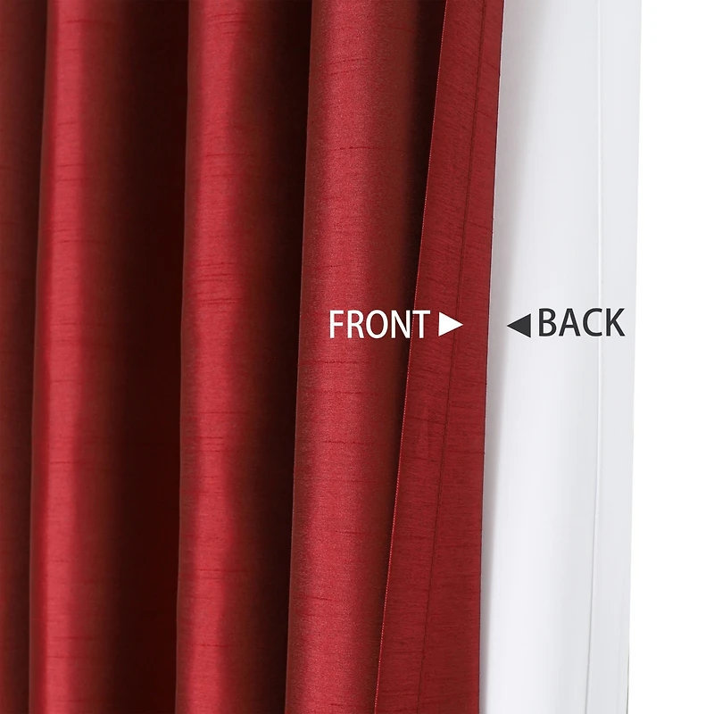 GoodGram Kate Aurora Living 2 Pack Double Layered 100% Blackout And Sheer Window Curtains