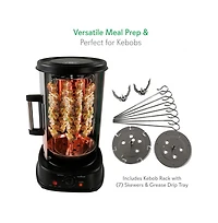 NutriChef Vertical Rotisserie Oven - Rotating Kebob Cooker
