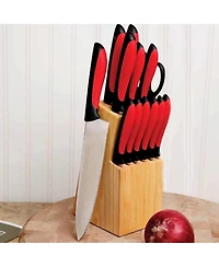 MegaChef 14 Piece Cutlery Set Teal