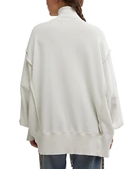 Free People Women's Camden Henley Balloon-Sleeve Top