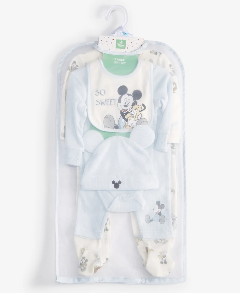 Disney Baby Boys 7-Pc. Mickey Mouse Sleep-n-Play Gift Set