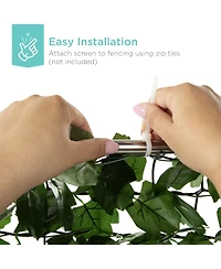 Best Choice Products Artificial Faux Ivy Hedge Privacy Fence Screen for Outdoor Decor, Garden, Yard