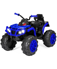 Best Choice Products 12V Kids Ride-On Atv Quad w/ Bluetooth, 3.7mph Max, Treaded Tires, Led Lights, Radio
