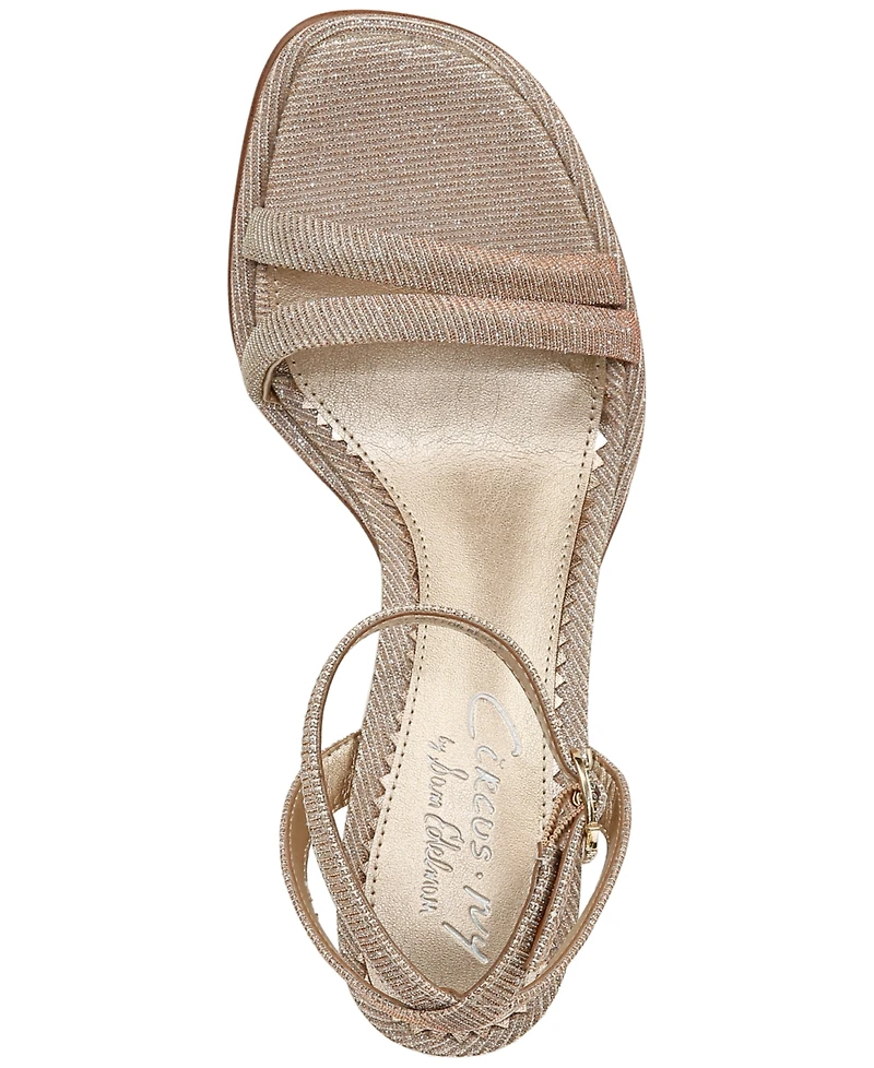 Circus Ny by Sam Edelman Holly Glitz Strappy Block-Heel Dress Sandals