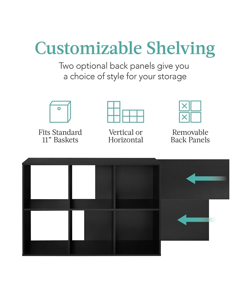 Best Choice Products -Cube Bookshelf, 11in Display Storage System
