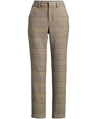 Lands' End Women's High Rise Brushed Flannel Tapered Ankle Pants