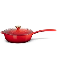 Le Creuset Holly Collection Enameled Cast Iron 2.25-Qt. Traditional Saucier with Lid