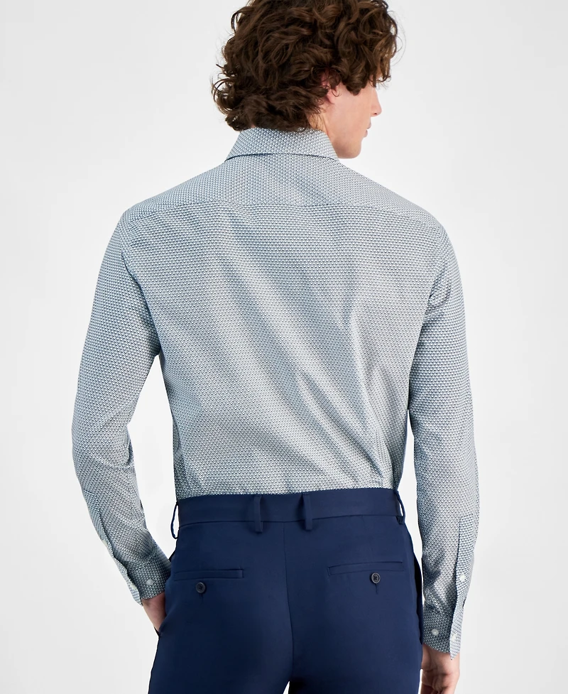 Hugo by Hugo Boss Men's Valerio Poplin Modern-Fit Dress Shirt