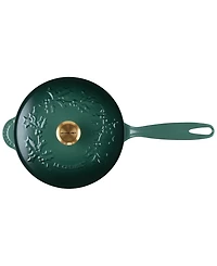 Le Creuset Holly Collection Enameled Cast Iron 2.25-Qt. Traditional Saucier with Lid