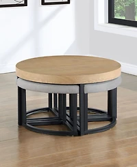 Yukon 20.25" Wood Nesting Table