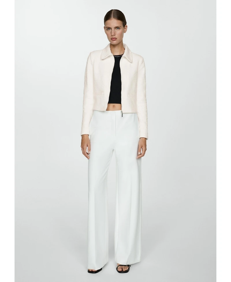 Mango Women's Textured Cotton-Blend Jacket