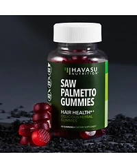 Saw Palmetto Gummies, Raspberry Flavored, Havasu Nutrition, 60ct
