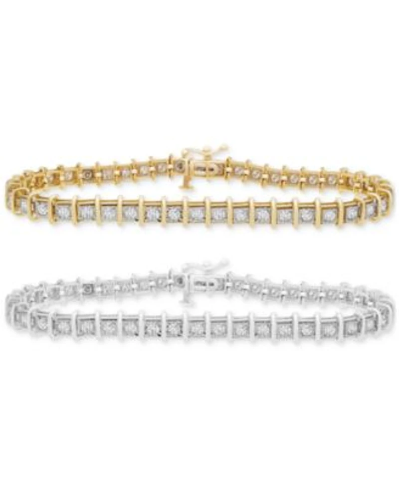 Diamond Tennis Bracelet Collection 1 3 4 Ct. T.W. 2 5 8 Ct. T.W. In 14k White Or Yellow Gold 6 1 2 To 9 1 2