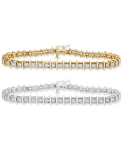 Diamond Tennis Bracelet Collection 1 3 4 Ct. T.W. 2 5 8 Ct. T.W. In 14k White Or Yellow Gold 6 1 2 To 9 1 2