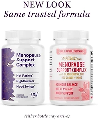 Menopause Supplement for Women, Hot Flashes & Night Sweats, Hormone Balance, Menopause Relief, Black Cohosh, Dim, Red Clover, SMNutrition, 60ct