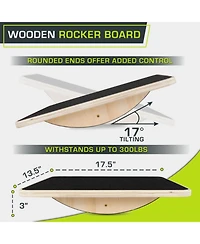 ProsourceFit Wooden Rocker Board