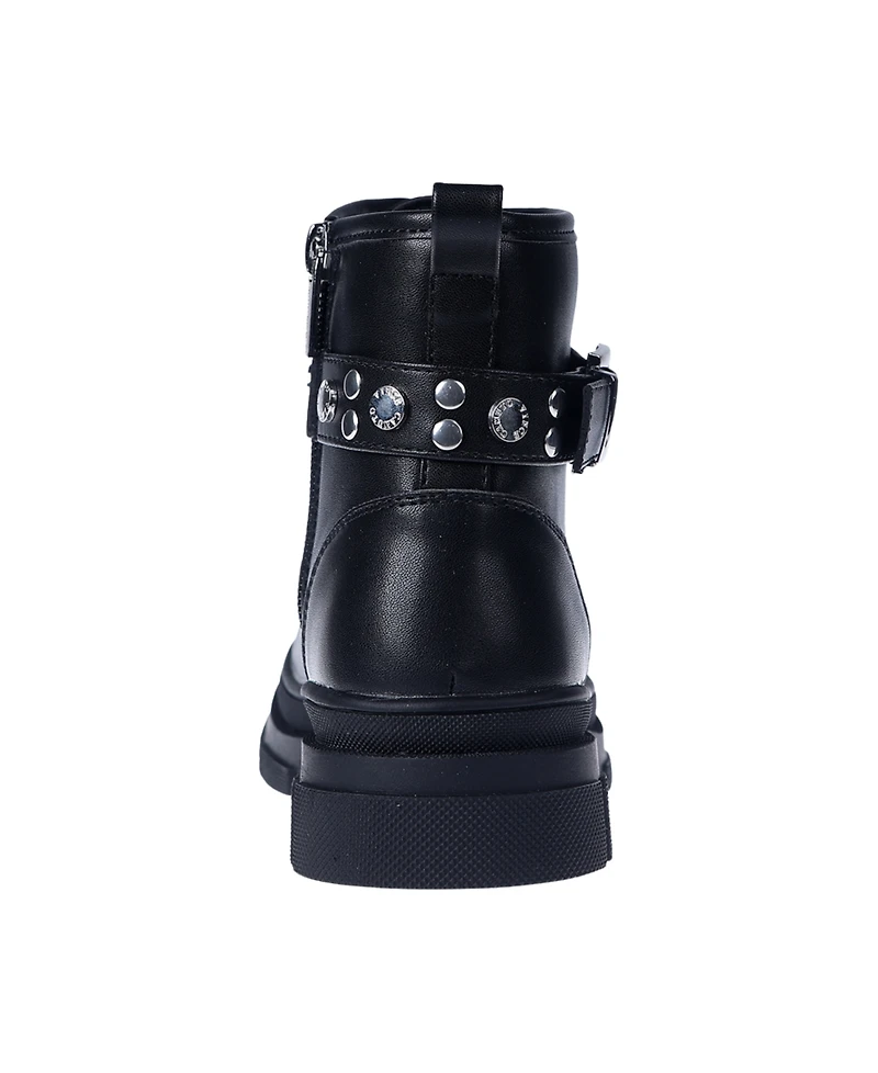 Vince Camuto Little and Big Girls Lace Up Stud and Logo Rivet Details Boot