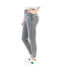 Indigo Poppy Women's Grey Tummy Control Skinny Jean