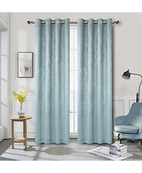 Kate Aurora Modern Art Contemporary 2 Pack Light Filtering Grommet Top Curtains