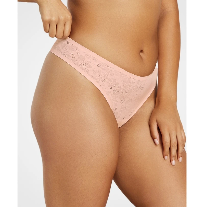 Siella Women's Soft Lace Thong