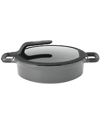 BergHOFF Gem 11" Nonstick Two-Handled Saute Pan 4.9Qt., Glass Lid, Gray