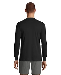 Lands' End Men's Knit Rib Crewneck Pajama Shirt