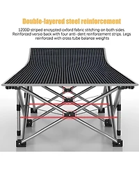 Skonyon 2-Piece Folding Bed & Camping Cots with Removable Cotton Mattress Indoor/Outdoor