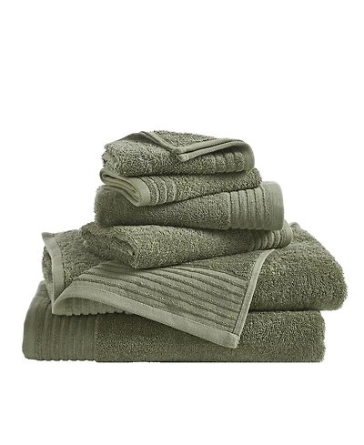 Linery & Co. 100% Featherspun Cotton Quick-Dry -Piece Bath Towel Set
