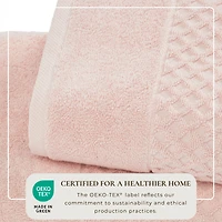 Linery & Co. Quick-Drying Cotton Diamond Waffle Textured 6-Piece Hand Towel Set