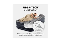 Intex Dura Beam Deluxe Pillow Raised Air Mattress Bed with Built In Pump, Twin