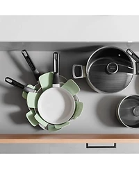 BergHOFF Leo Glints Nonstick Recycled Aluminum Stockpot 9.5", 5.9qt. With Glass Lid