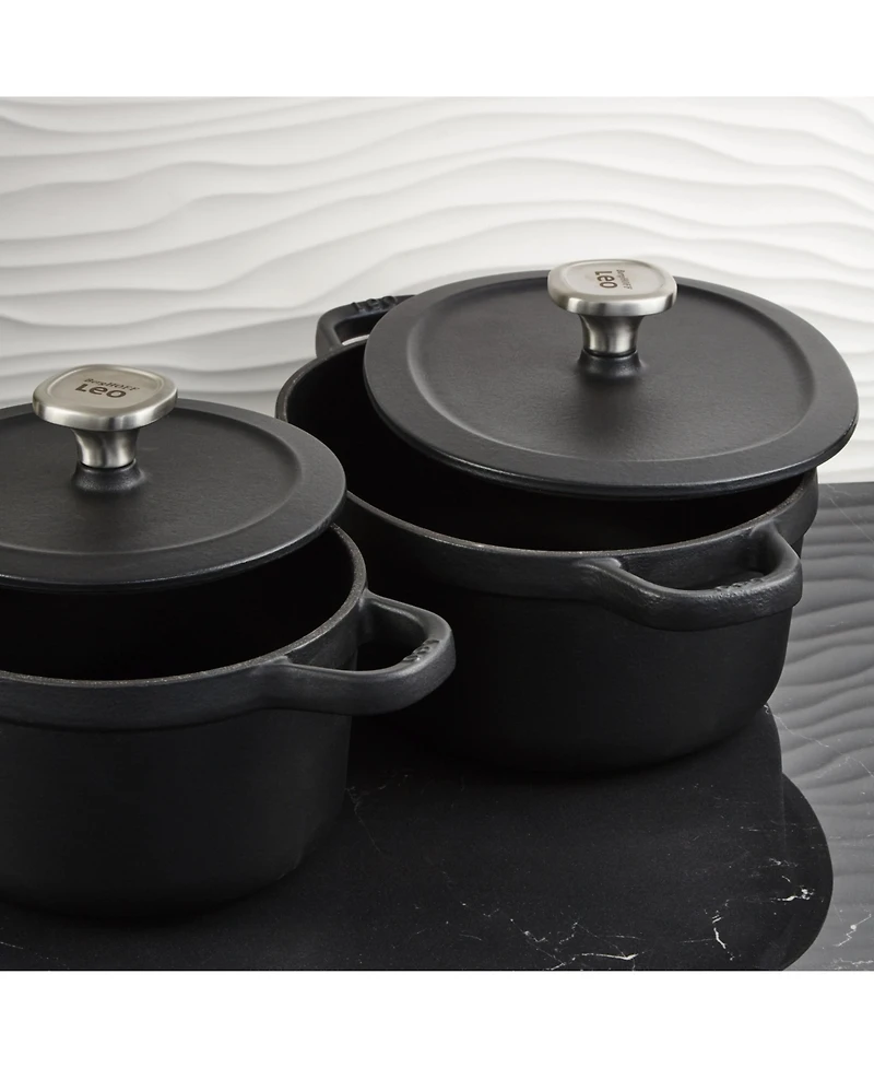 BergHOFF Leo Graphite 4pc Cast Iron Cookware Set