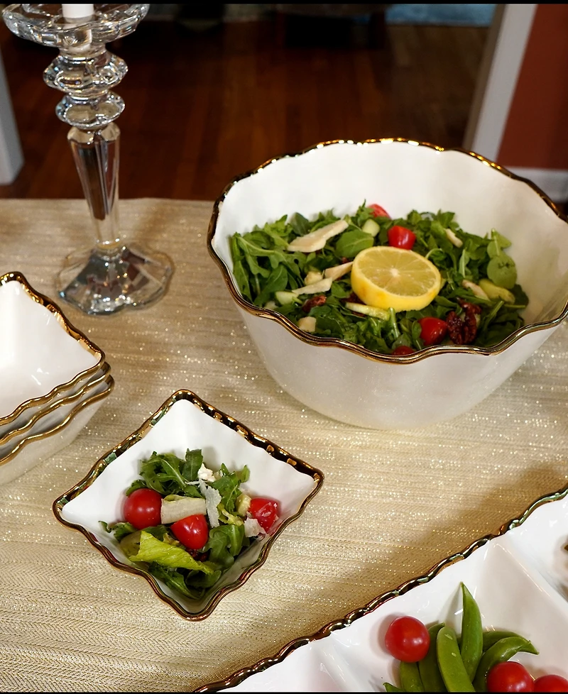 Certified International Regency Square Snack Bowls, Set of 4