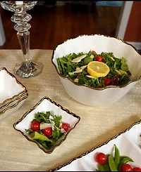 Certified International Regency Square Snack Bowls, Set of 4