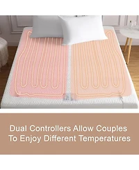 Caromio King Size Electric Heated Mattress Pad with Dual Control, 78"x80"